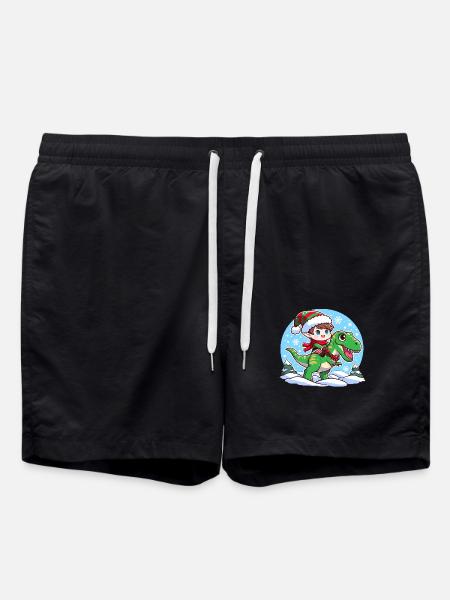 Elfe et T rex - Short de bain - noir
