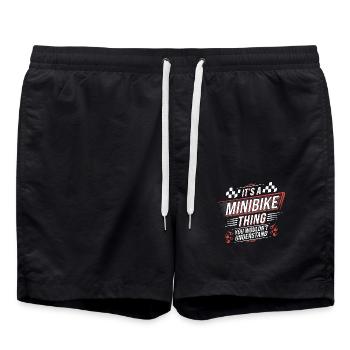 Petits vélos, grand plaisir - Short de bain - noir - Devant - AI Model Male 185 light (185cm)