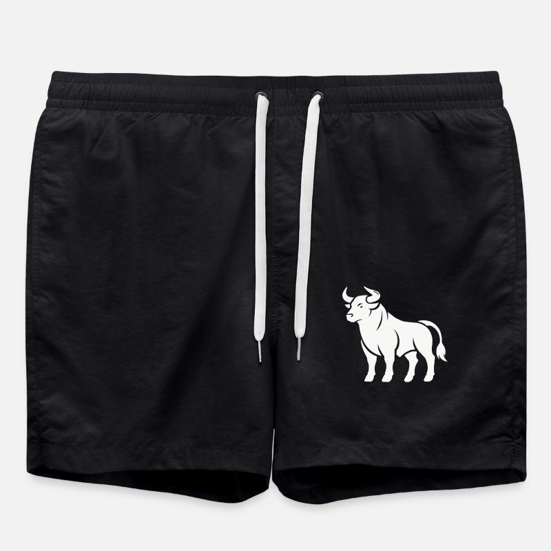 stier - Badeshorts - Schwarz