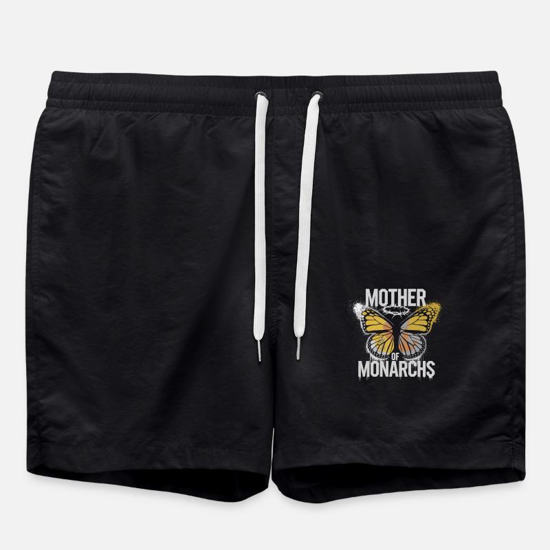 Monarch Butterfly Passion - Swim Trunks - black