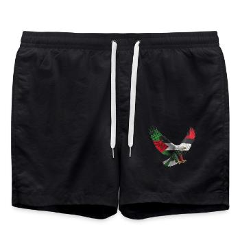 THE POWER OF FREEDOM PRIDE - Swim Trunks - black - Front - AI Model Male 185 light (185cm)