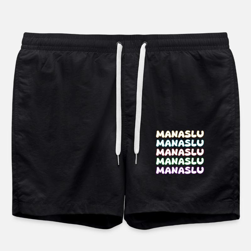 Climbing Manaslu - Swim Trunks - black