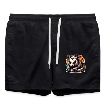 Opossum - Badeshorts - Schwarz - Vorne - AI Model Male 185 light (185cm)