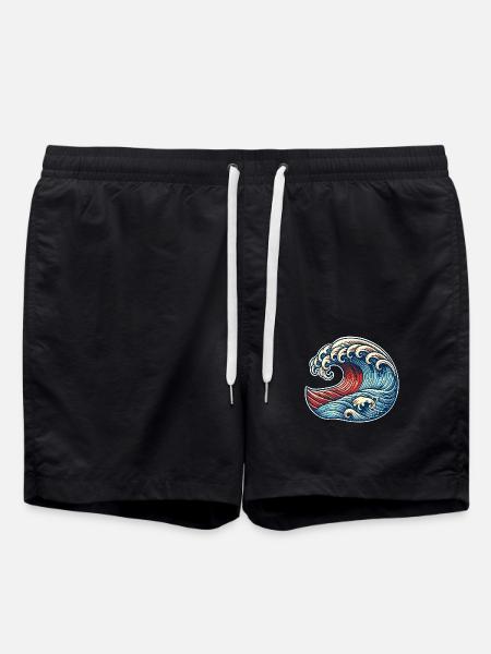 Wave - Swim Trunks - black