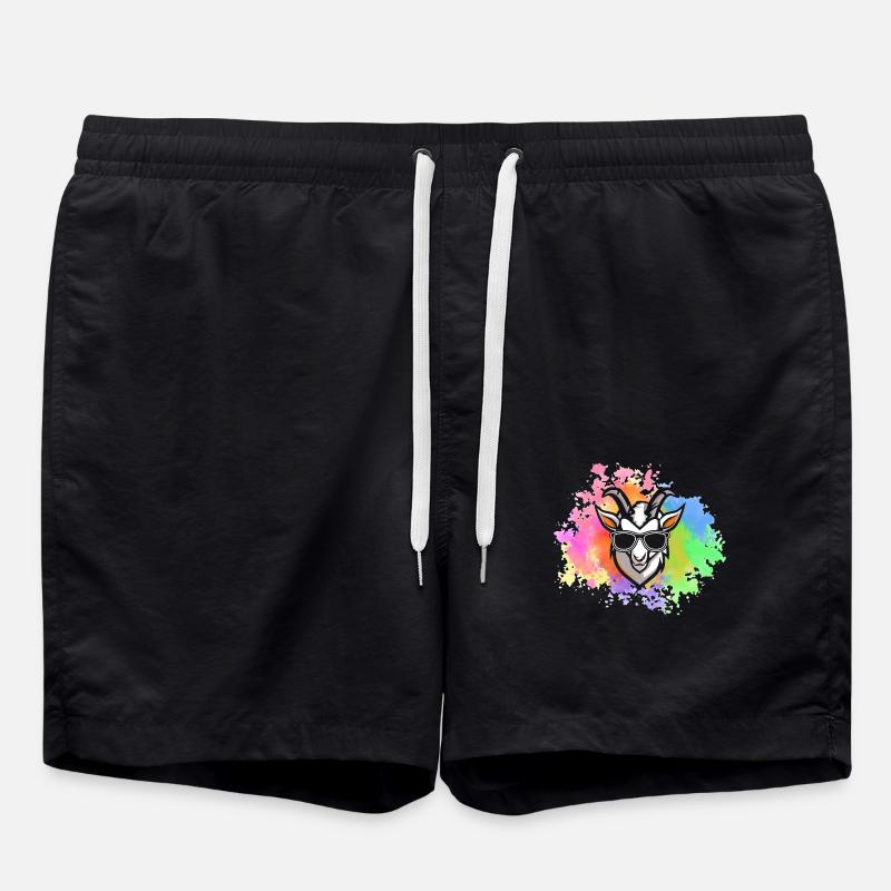 Goats - Swim Trunks - black