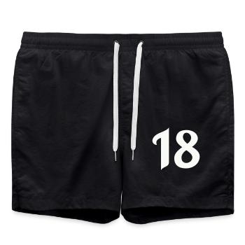 18 - Swim Trunks - black - Front - AI Model Male 185 light (185cm)