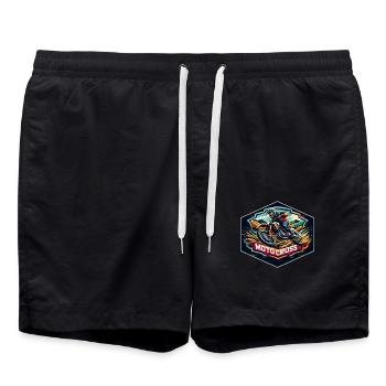 Motocross Logo - Short de bain - noir - Devant - AI Model Male 185 light (185cm)