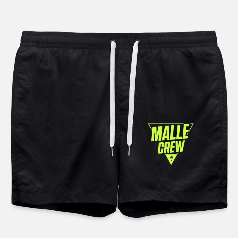 Malle Crew - Short de bain - noir
