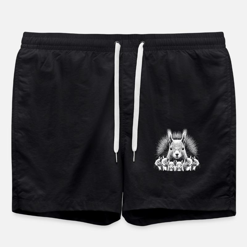 Squirrel - Swim Trunks - black