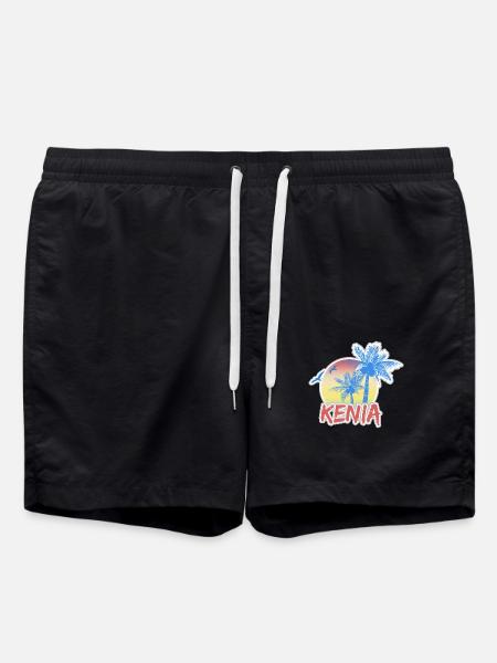 Kenia - Badeshorts - Schwarz