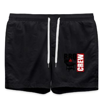 BBq d’équipage de gril - Short de bain - noir - Devant - AI Model Male 185 light (185cm)