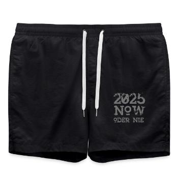 NOW or Never 2025 - Swim Trunks - black - Front - AI Model Male 185 light (185cm)