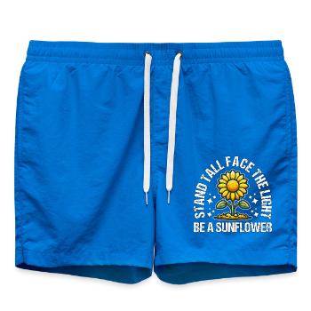 STAND TALL FACE THE LIGHT BE A SUNFLOWER - Swim Trunks - cobalt blue - Front