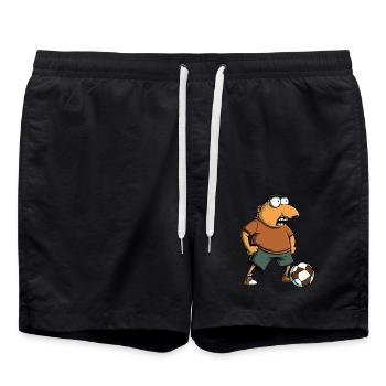 Taupe de football - Short de bain - noir - Devant - AI Model Male 185 light (185cm)