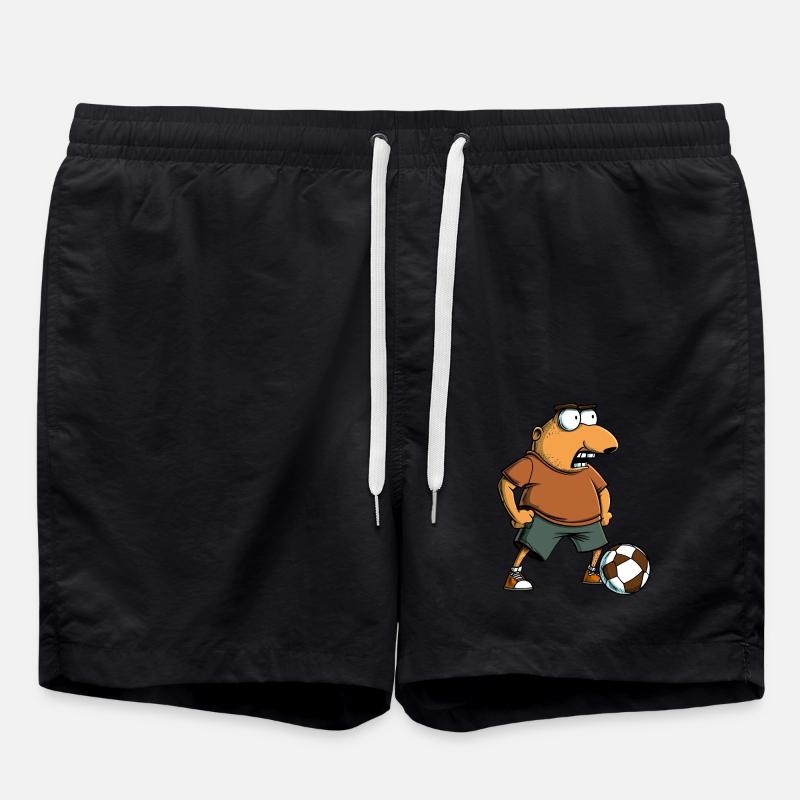 Fussball Maulwurf - Badeshorts - Schwarz