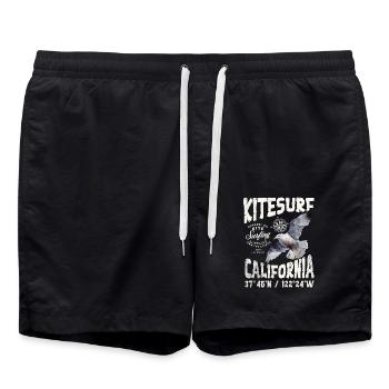 Kitesurfing San Francisco - Swim Trunks - black - Front - AI Model Male 185 light (185cm)