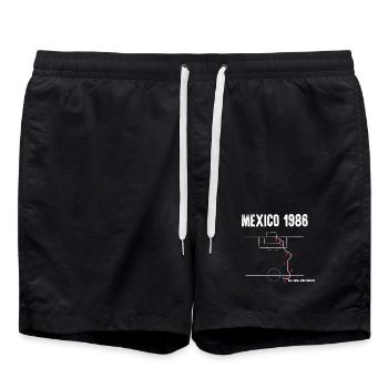EL GOL DE DIEGO - Short de bain - noir - Devant - AI Model Male 185 light (185cm)