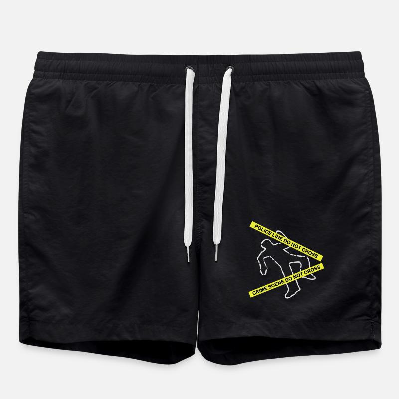 Crime scene set - Short de bain - noir