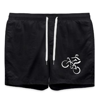 VTT - Short de bain - noir - Devant - AI Model Male 185 light (185cm)