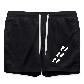 Foot Feet Foot Care Podiatry Gift Gift Idea - Short de bain - noir - Devant - AI Model Male 185 light (185cm)