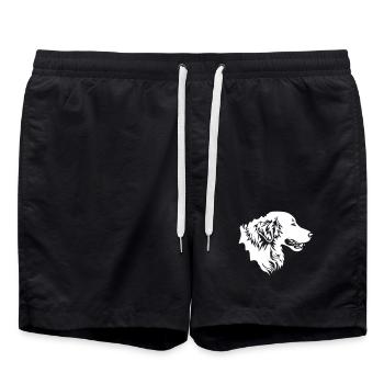 Tête d’or retriever « Black Edition » - Short de bain - noir - Devant - AI Model Male 185 light (185cm)