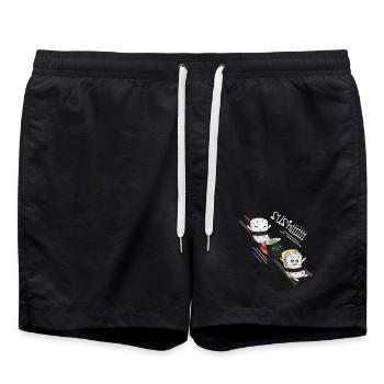 Sushi sled - Swim Trunks - black - Front - AI Model Male 185 light (185cm)
