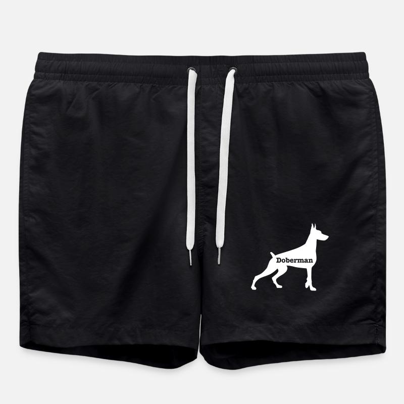Doberman - Swim Trunks - black
