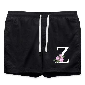 Z - Badeshorts - Schwarz - Vorne - AI Model Male 185 light (185cm)