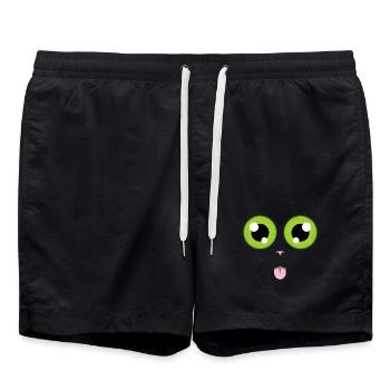La langue au chat - Short de bain - noir - Devant - AI Model Male 185 light (185cm)