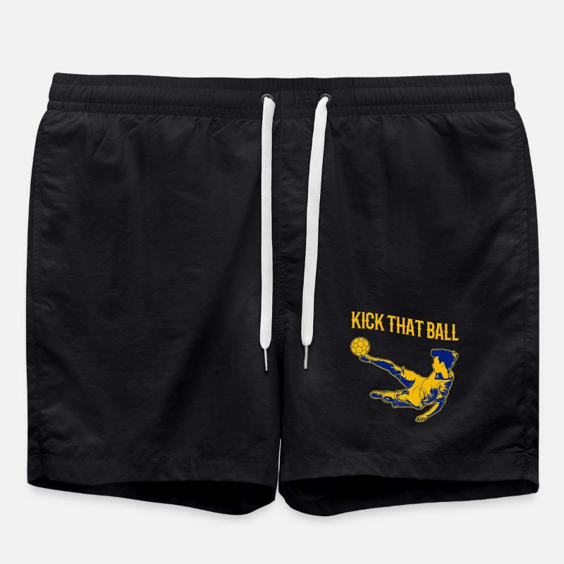 Fußballspruch - Badeshorts - Schwarz