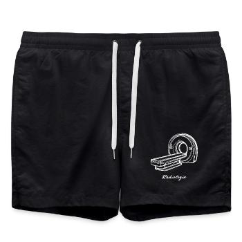 Radiologie Scanner IRM One Line Art Manip Radio - Short de bain - noir - Devant - AI Model Male 185 light (185cm)