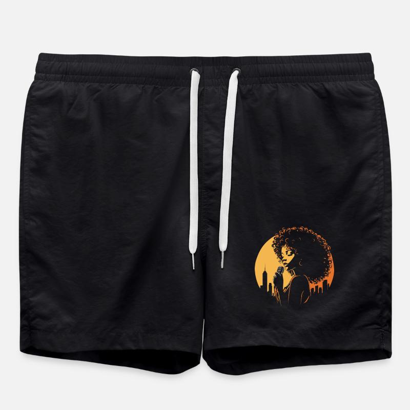 singer - Swim Trunks - black