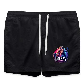 Reine du hockey - Short de bain - noir - Devant - AI Model Male 185 light (185cm)