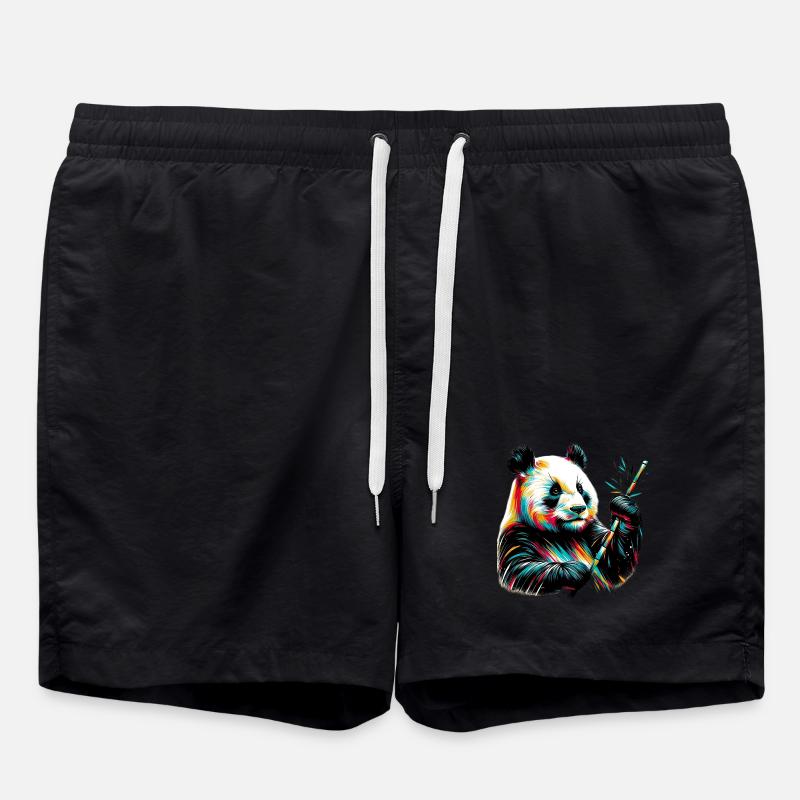 Panda - Swim Trunks - black