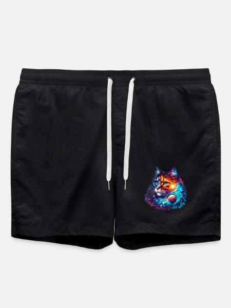 Chat - Short de bain - noir