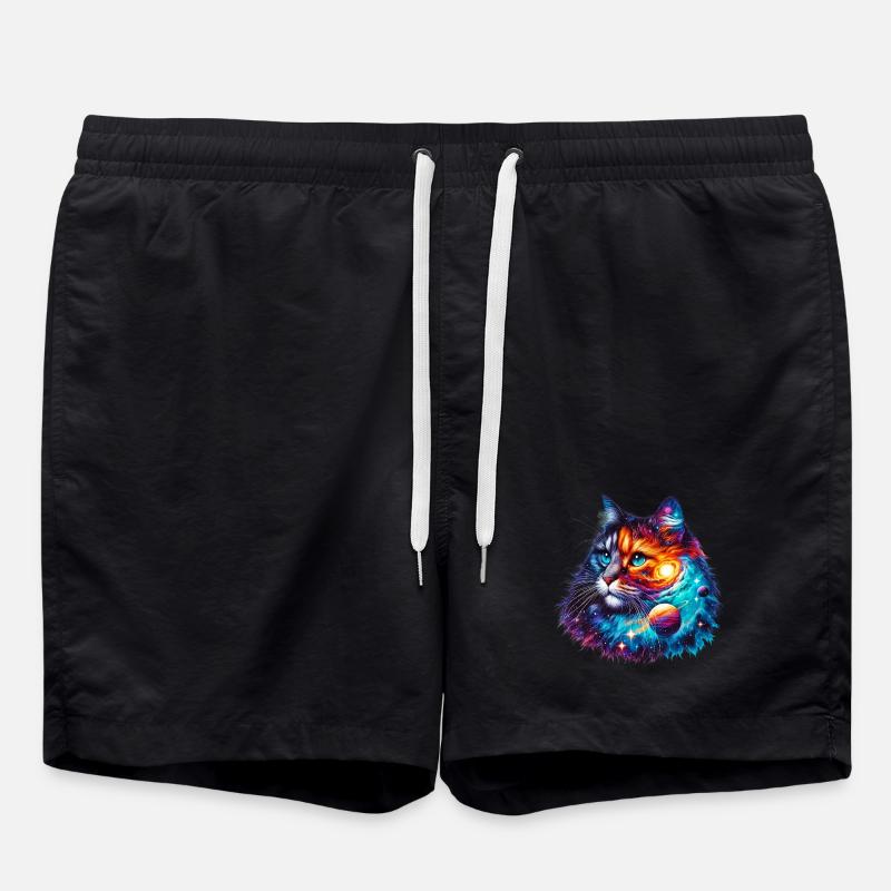 Cat - Swim Trunks - black