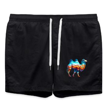 Chameau - Short de bain - noir - Devant - AI Model Male 185 light (185cm)