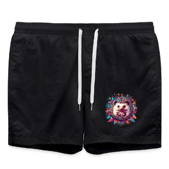Hérisson - Short de bain - noir - Devant - AI Model Male 185 light (185cm)