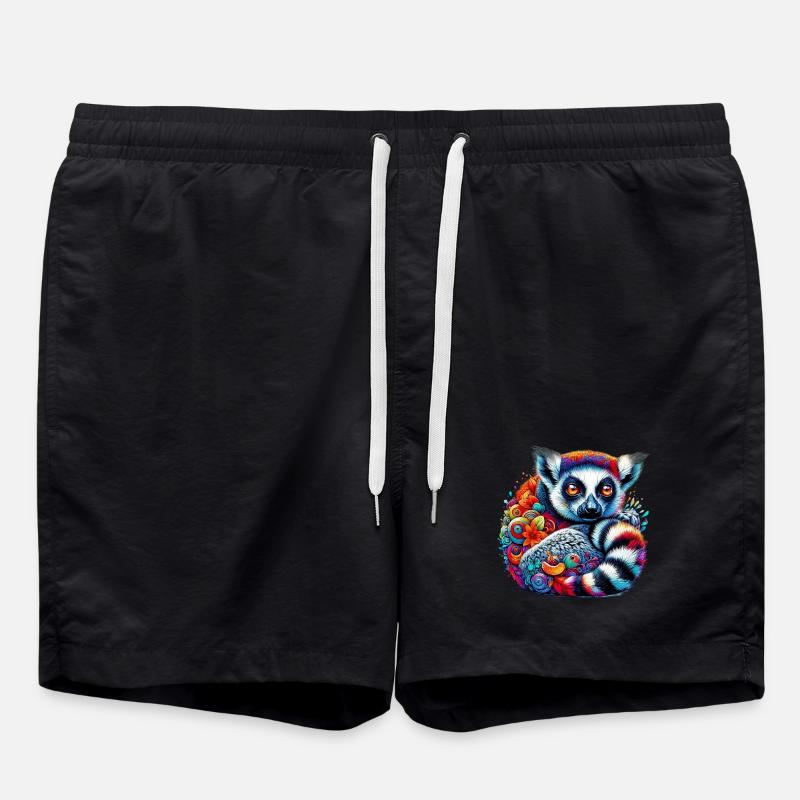 Lemur - Badeshorts - Schwarz