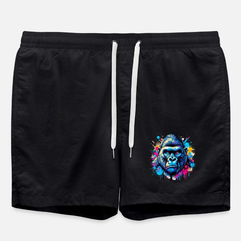 Gorilla - Swim Trunks - black