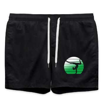 Gymnaste Gymnastique Club de gymnastique Gymnastique Gymnastique - Short de bain - noir - Devant - AI Model Male 185 light (185cm)