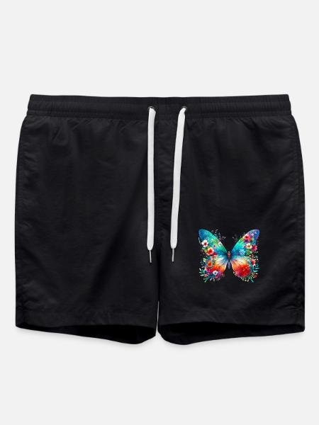 Butterfly - Swim Trunks - black