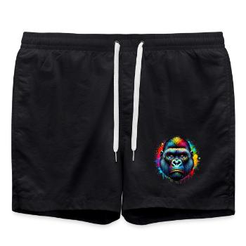 Gorille - Short de bain - noir - Devant - AI Model Male 185 light (185cm)