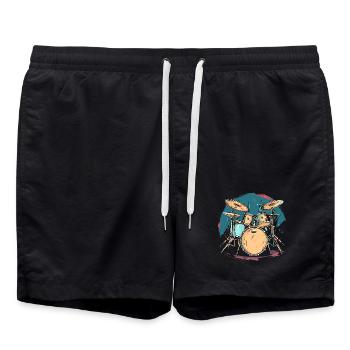 Illustration de piège - Short de bain - noir - Devant - AI Model Male 185 light (185cm)