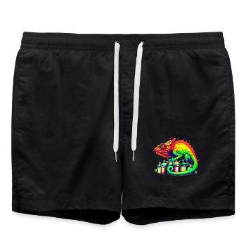 Caméléon - Short de bain - noir - Devant - AI Model Male 185 light (185cm)