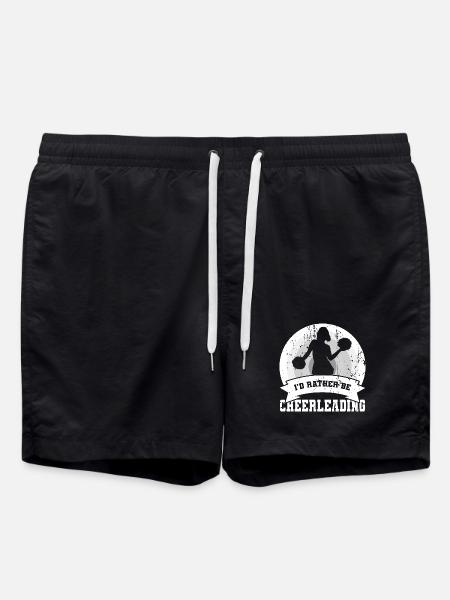 I'd Rather Be Cheerleading - Swim Trunks - black