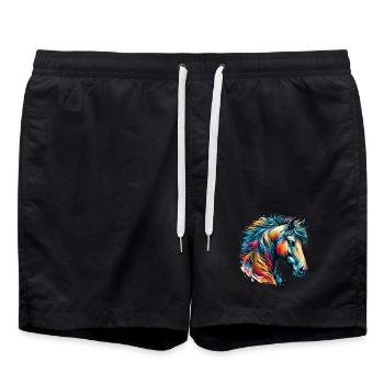 Cheval - Short de bain - noir - Devant - AI Model Male 185 light (185cm)