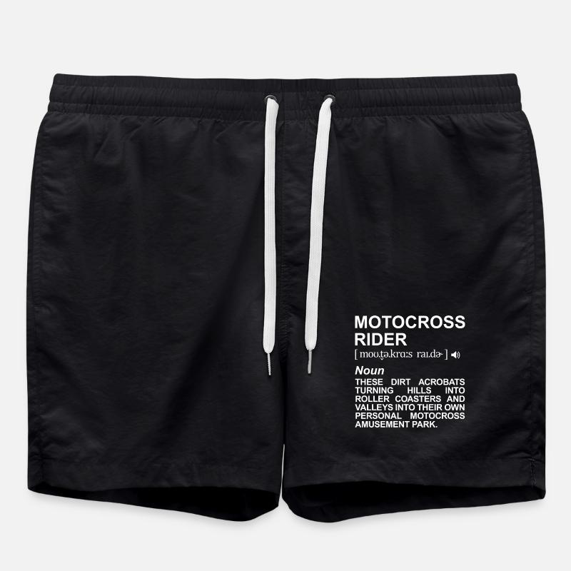 Définition du pilote de motocross - Short de bain - noir