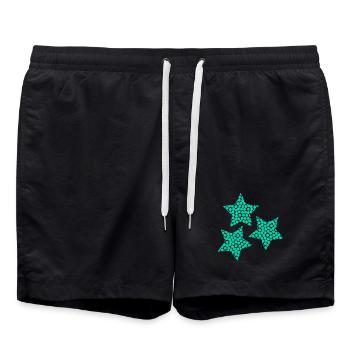 ETOILE. NOËL. JOYEUX NOËL. MERRY CHRISTMAS - Short de bain - noir - Devant - AI Model Male 185 light (185cm)