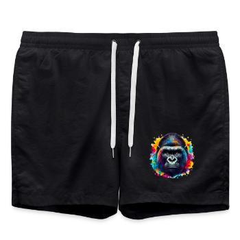 Gorille - Short de bain - noir - Devant - AI Model Male 185 light (185cm)